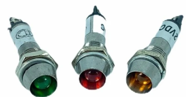 SİNYAL LAMBASI Ø8MM METAL 12V (IC-225) - 2