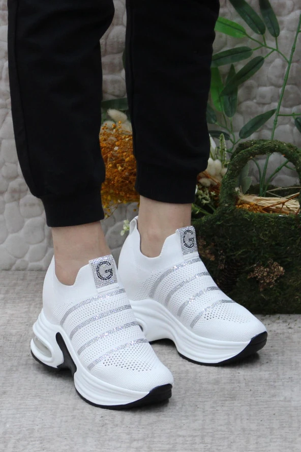 Fort Guja 24Y300-4 Anatomik Orijinal Ürün Gizli Dolgu Topuk Sneaker Kadın Ayakkabı - Resim 8