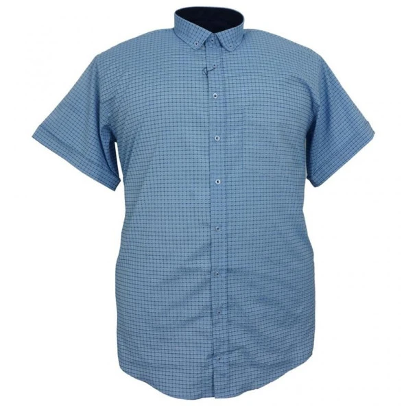 Erkek Büyük Beden 117-130 Kilo Arası İçin Uygun Kısa Kol Gömlek