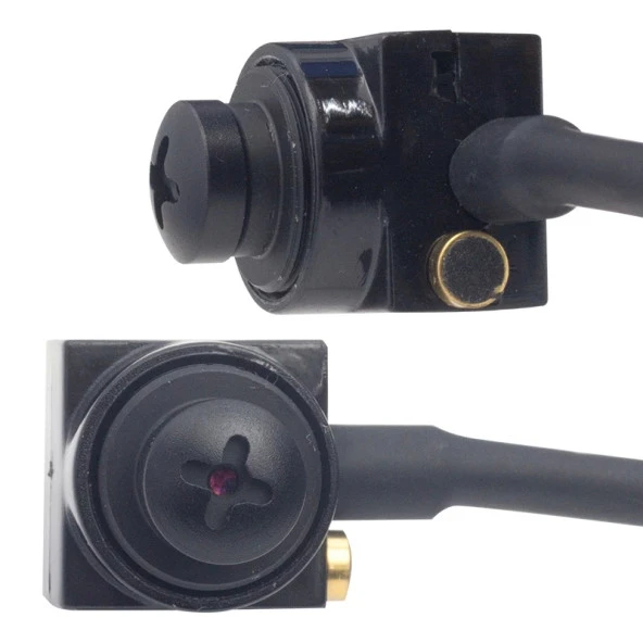 Pm-19311 3.6 Mm 800 Tvl 1/4 Sensör Mikrofonlu Siyah Vida Model Mini Kamera