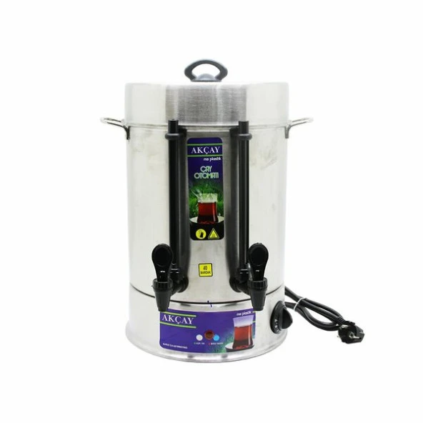 40 Bardak Kapasiteli Çay Otomatı Semaver Elektrikli Çay Makinesi (44DEX34)