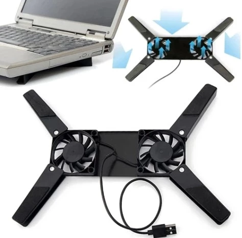 Pratik Katlanabilir Laptop Soğutucu 2 Fanlı - 3