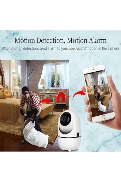 Ev Güvenlik Kamerası, Bebek Izleme, Bebek Monitoring Kamerası, Hareket Algılama , Sesli Görüşme - 4