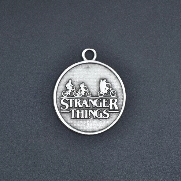Stranger Things  Kolye Ucu - Antik Gümüş Kaplama - Kod:125 - Resim 2