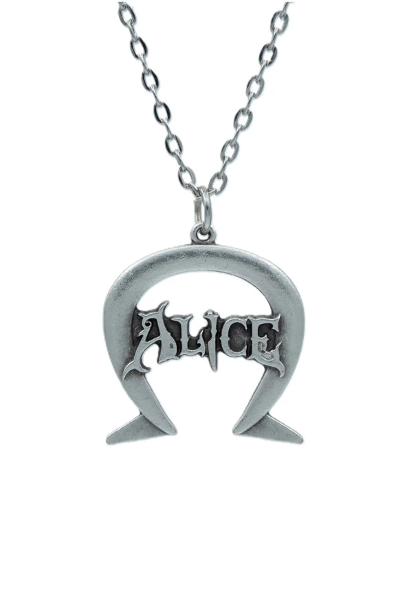 Alice  Zincir Kolye - Gümüş Kaplama - Erkek Kadın Kolye - Kod:1069