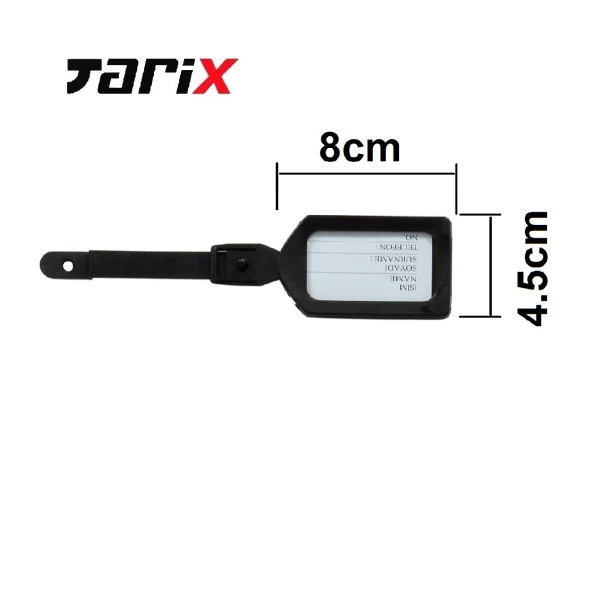 tarix 4 adet Turuncu Valiz kemeri + 2 adet Siyah valiz etiketi - 2