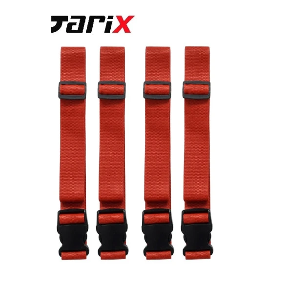 tarix 4 adet Kırmızı Valiz kemeri + 2 adet Beyaz valiz etiketi - 2