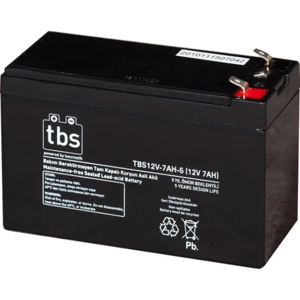 TUNÇMATIK TUNCMATIK USB BLACK BATTERY 12V-7AH UPS TIPAKU TSK7032