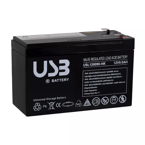 TUNÇMATIK USB BLACK BATTERY 12V-7AH UPS TIPAKU TSK7032