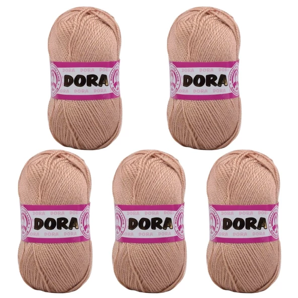 Ören Bayan Dora Örgü İpi - Bronz - 5'Li Paket - ( Renk Kodu : 079 ) ürün görseli 1