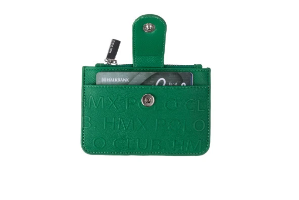 Bagacar Bozuk Para Bölmeli Kullanışlı Küçük Kartlık Cüzdan Yeşil - 4