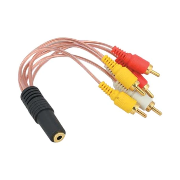 3.5 Mm Stereo Dişi 6 Tos Erkek 5+1 Kablo - 1