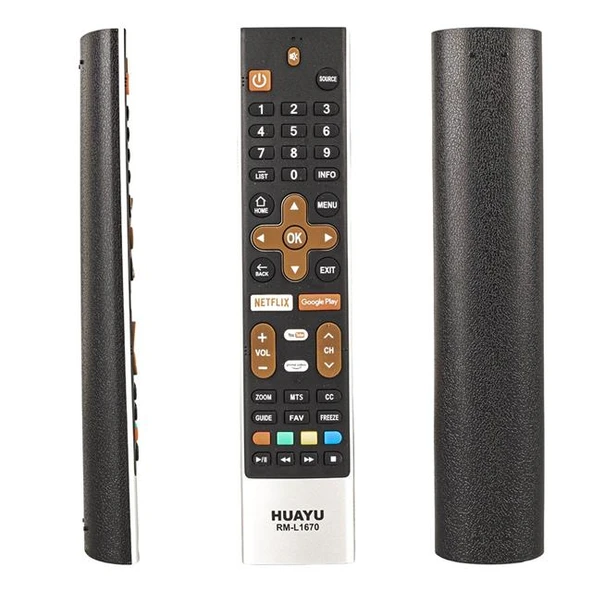 Skyworth RM-L1670 LCD LED TV Kumandası - Netflix Ve Google Play Tuşlu - Resim 4