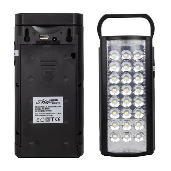 Powermaster PM-23800 Telefon Şarj Edebilen 24 Ledli Çok Fonksiyonlu Işıldak - 11