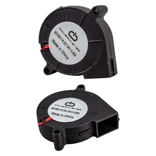 Powermaster 50X50x15mm DC 24 Volt 0.08 Salyangoz Fan IC-217A - Resim 3