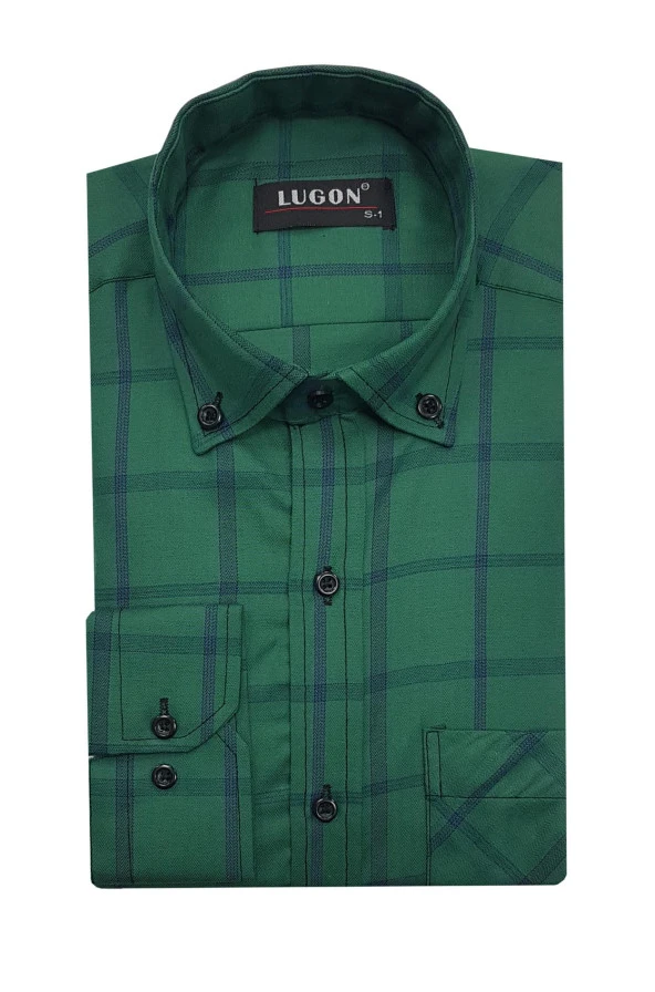 Lugon Klasik Uzun Kol Erkek Gömlek-6503