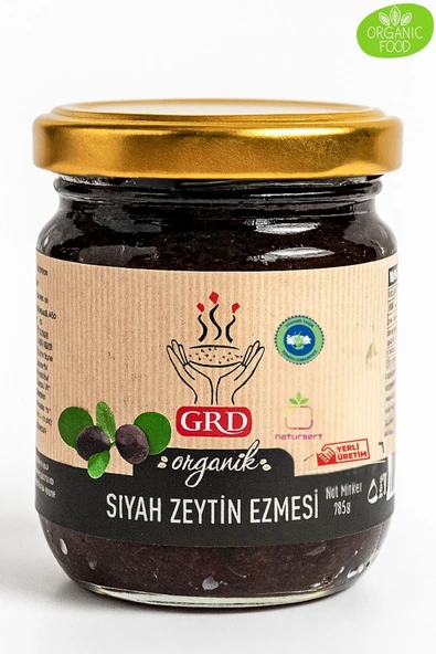 GRD Organik Siyah Zeytin Ezmesi 180 gr - Resim 2