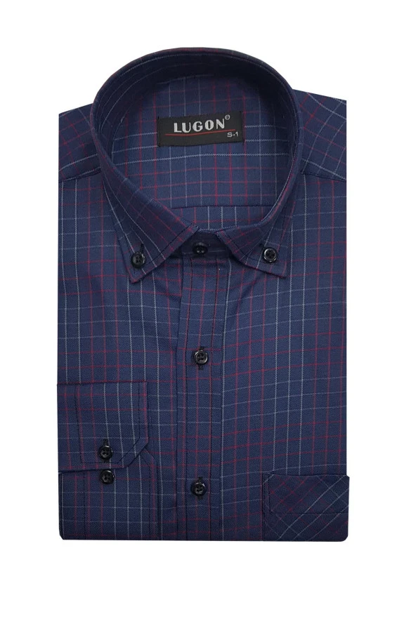 Lugon Klasik Uzun Kol Erkek Gömlek-6504