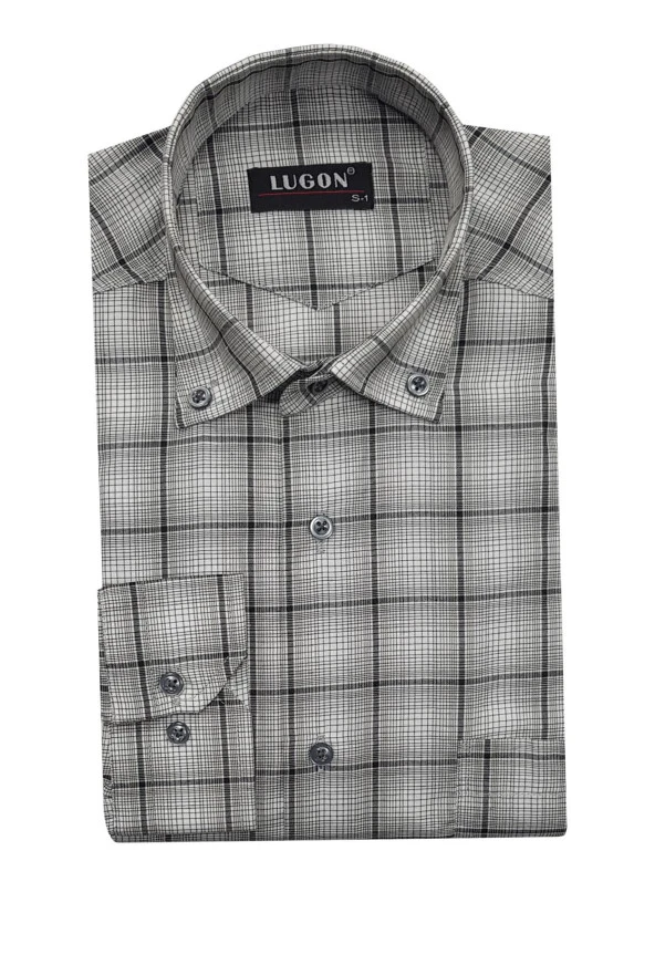 Lugon Klasik Uzun Kol Erkek Gömlek-6505