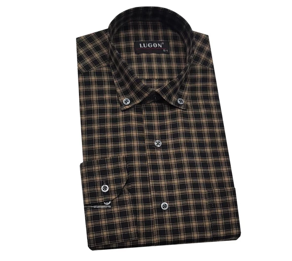 Lugon Klasik Uzun Kol Erkek Gömlek-6507 - 2