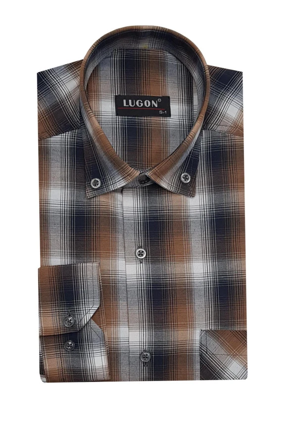 Lugon Klasik Uzun Kol Erkek Gömlek-6510