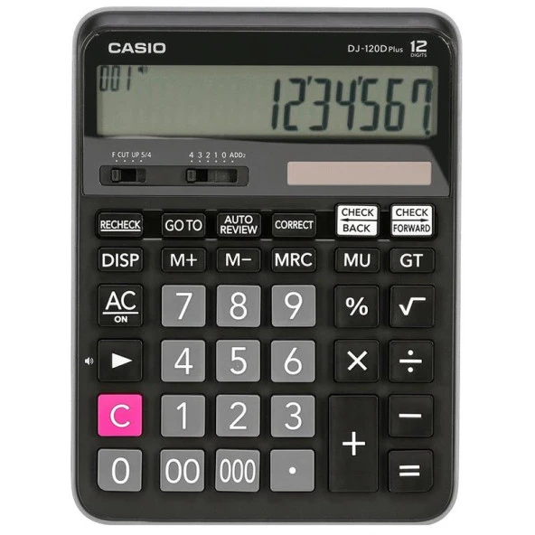 Casio DJ-120D Plus Masaüstü Hesap Makinası 12 Hane