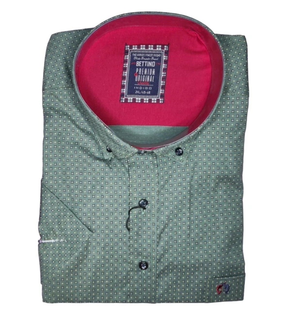 Erkek Büyük Beden 117 Kilo İçin Uygun Kısa Kol Likralı Gömlek