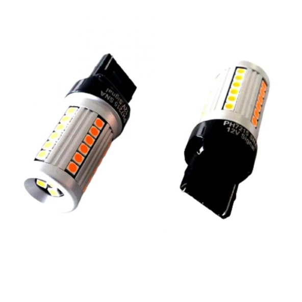 PHOTON T20 TURUNCU LED SİNYAL AMPUL W21/5W (AMBER RENK) - Resim 3