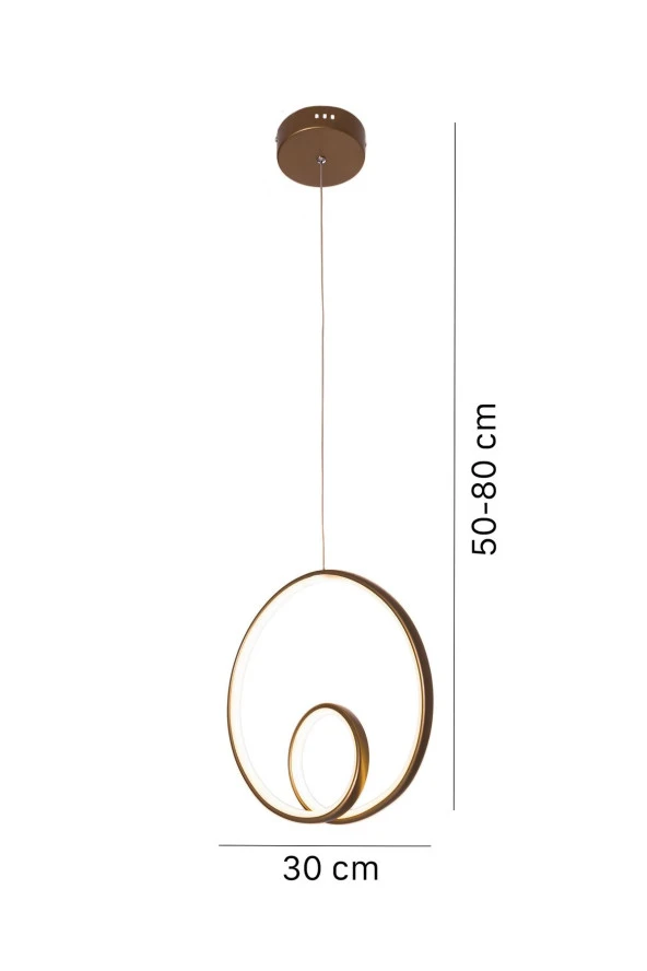 Umur Aydınlatma Spiral Eskitme Led Avize Sarkıt - Resim 5