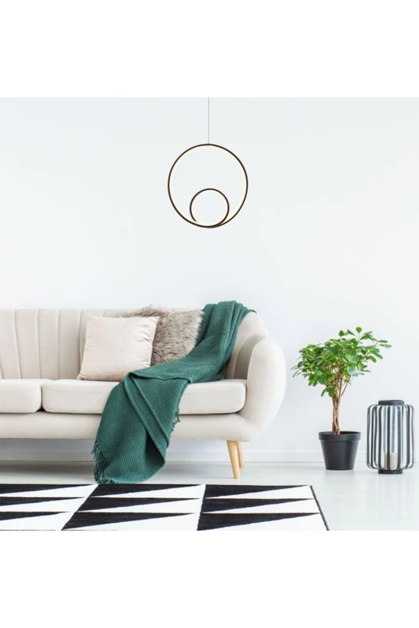 Umur Aydınlatma Spiral Siyah Led Avize Sarkıt - Resim 5