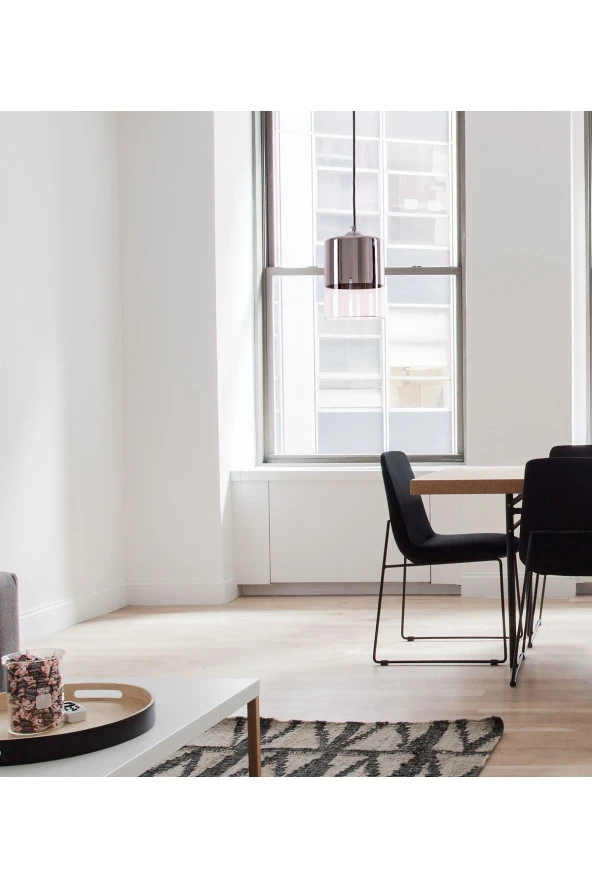 Umur Aydınlatma Minör Tekli Krom Cam Sarkıt Avize - Resim 3