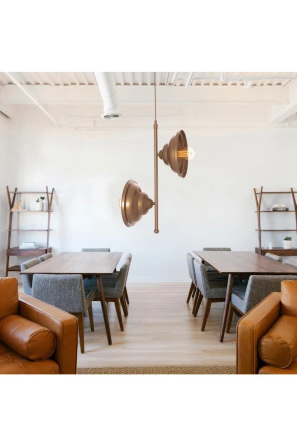 Umur Aydınlatma Togo 2'li Eskitme Boy Sarkıt Avize - Resim 3