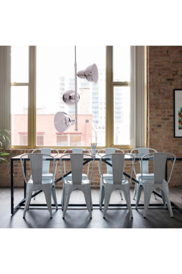 Umur Aydınlatma Lav 3'lü Krom Boy Sarkıt Avize - Resim 3