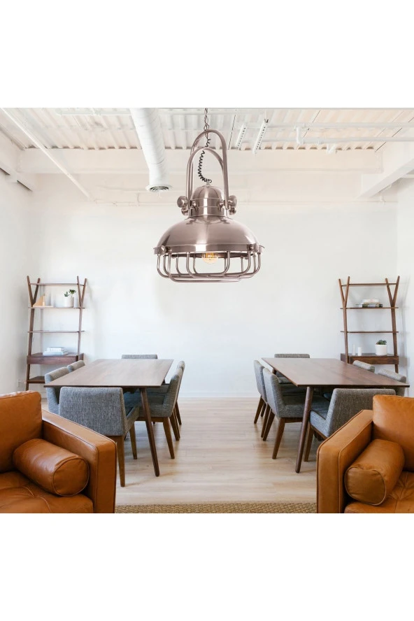 Umur Aydınlatma Manhattan Inox Metal Sarkıt Avize ürün görseli