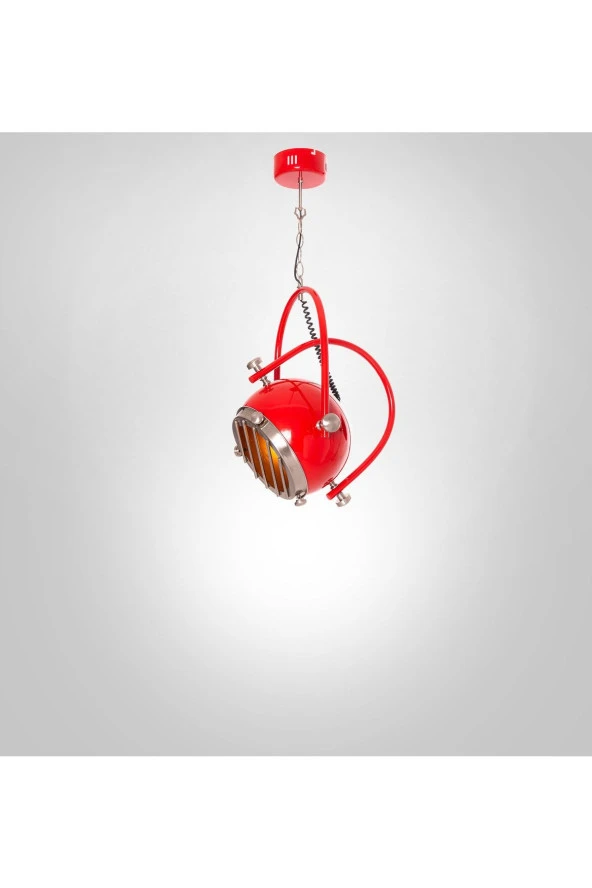 Umur Aydınlatma Gusto Kırmızı Sarkıt Avize - Resim 6