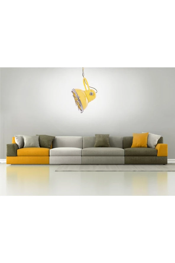 Umur Aydınlatma London Sarı Sarkıt Avize - Resim 6