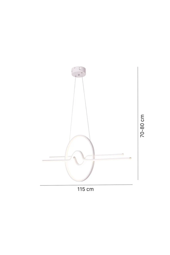 Umur Aydınlatma Zena Gün Işığı Led Avize Sarkıt - Resim 2