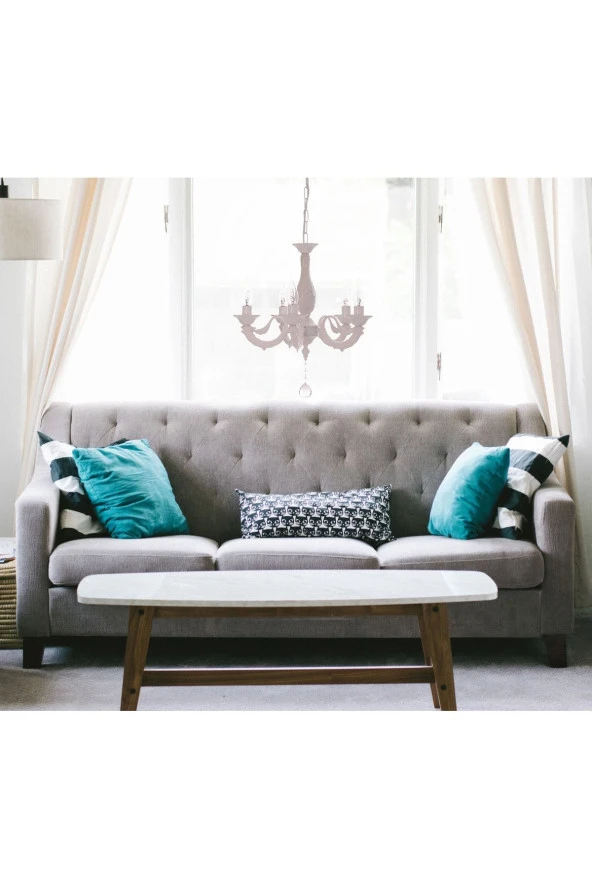 Umur Aydınlatma Albert 5'li Beyaz Sarkıt Avize - Resim 3