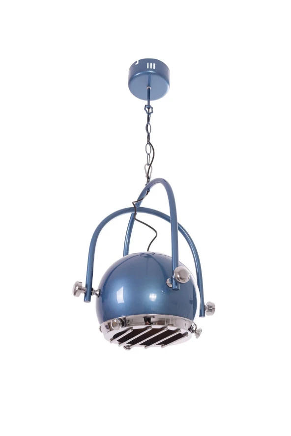 Umur Aydınlatma Gusto Metalik Gök Mavi Sarkıt Avize - Resim 2