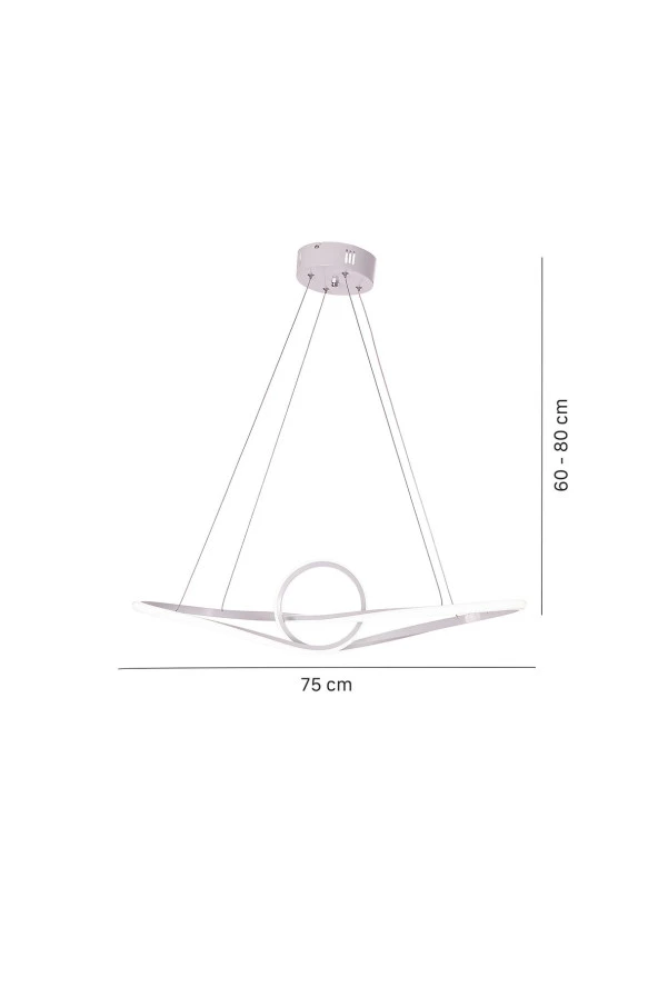 Umur Aydınlatma Fonte Beyaz Gün Işığı Led Avize Sarkıt - Resim 4