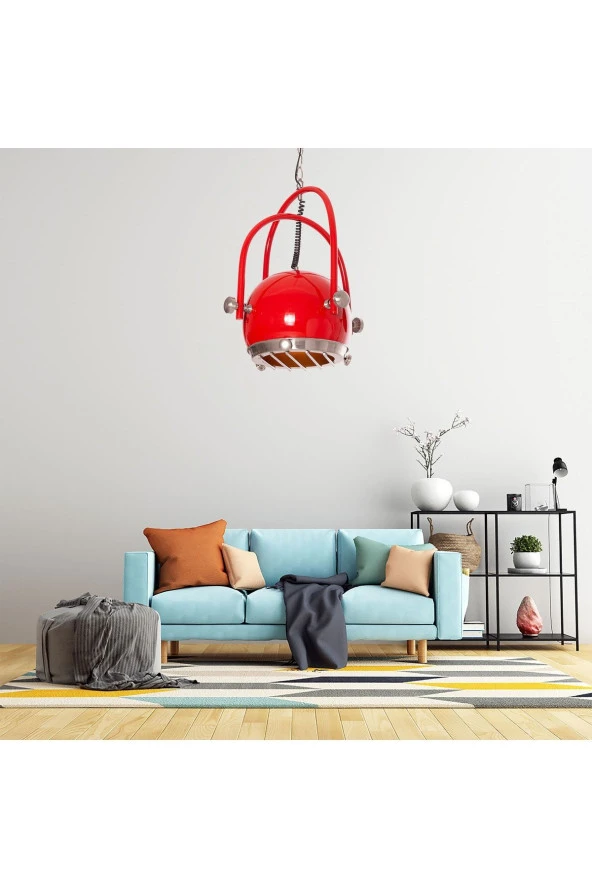 Umur Aydınlatma Gusto Kırmızı Sarkıt Avize - Resim 3