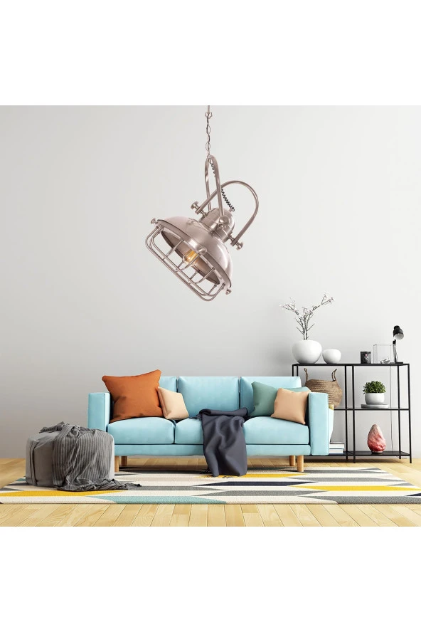 Umur Aydınlatma Manhattan Inox Metal Sarkıt Avize - Resim 3