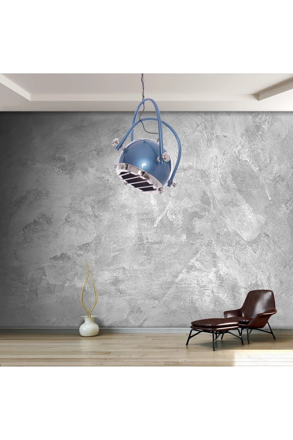 Umur Aydınlatma Gusto Metalik Gök Mavi Sarkıt Avize - Resim 6