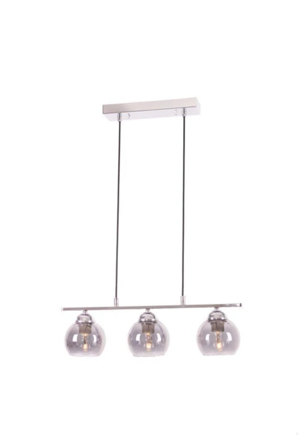 Umur Aydınlatma Minör 3'lü Krom Sıralı Sarkıt Avize ürün görseli