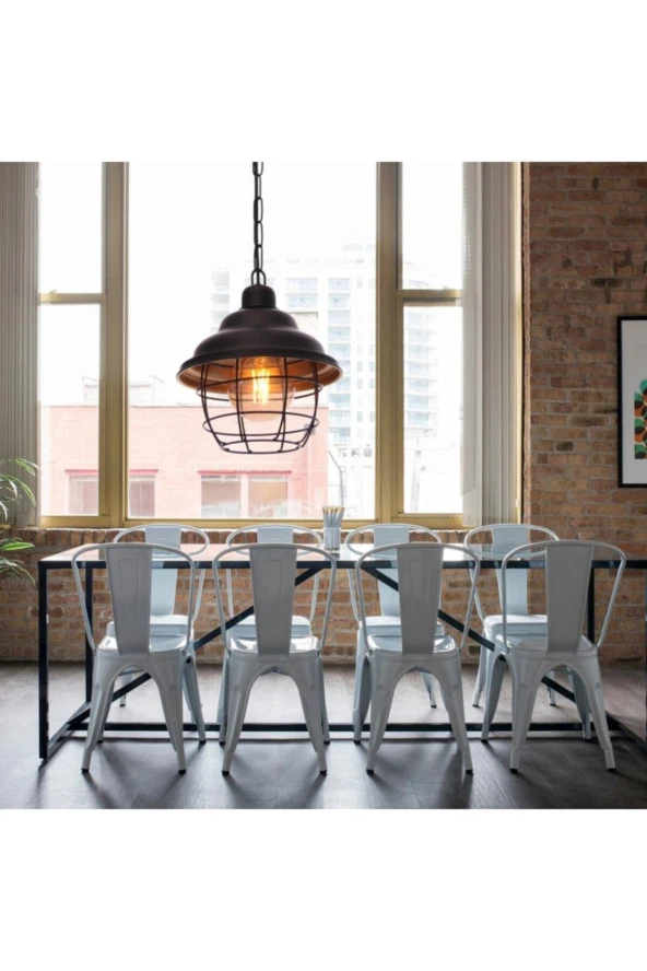 Umur Aydınlatma Togo Siyah Tel Detaylı Sarkıt Avize - Resim 2