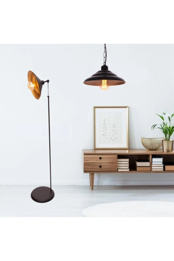 Umur Aydınlatma Dayton Siyah Lambader Sarkıt Ikili Oda Seti - Resim 2