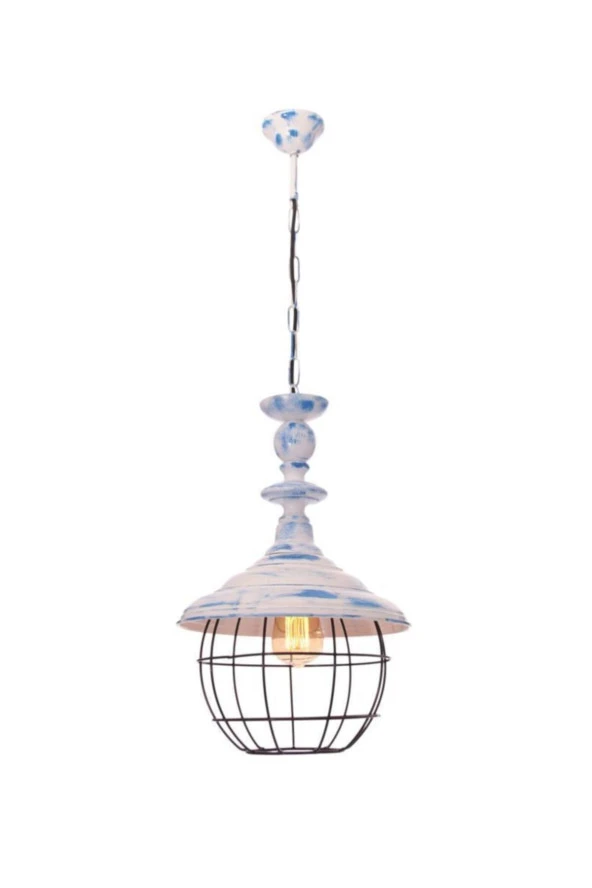 Umur Aydınlatma Dayton Mavi Patinalı Sarkıt Avize ürün görseli