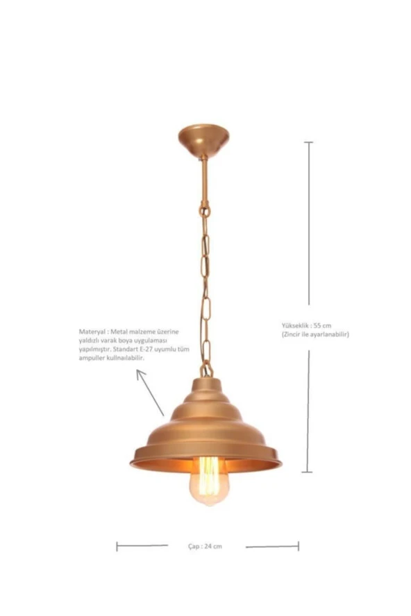 Umur Aydınlatma Togo Varak renk sarkıt avize - Resim 2