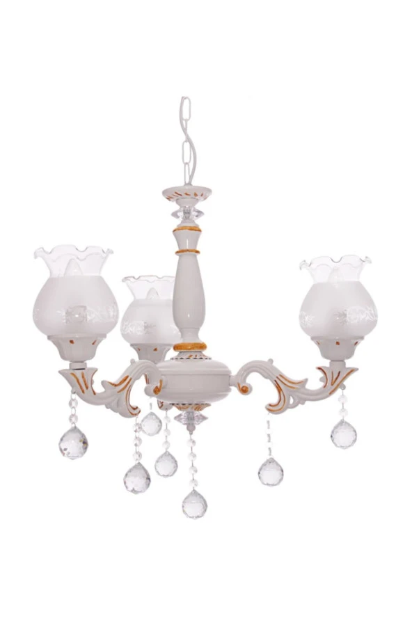 Umur Aydınlatma Borneo 3 Lü Camlı Avize ürün görseli