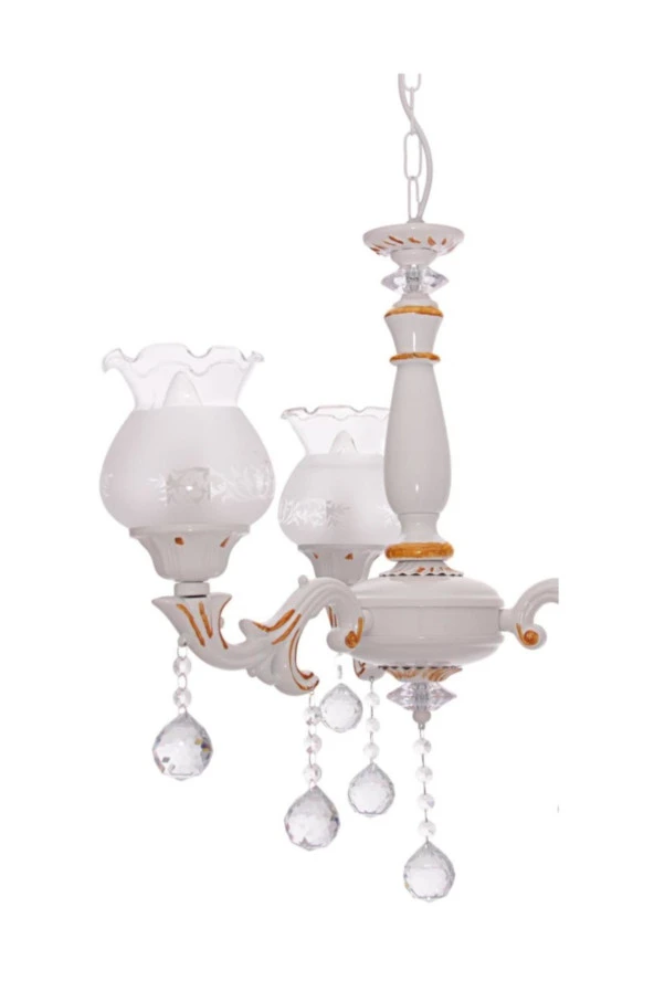 Umur Aydınlatma Borneo 3 Lü Camlı Avize - Resim 3